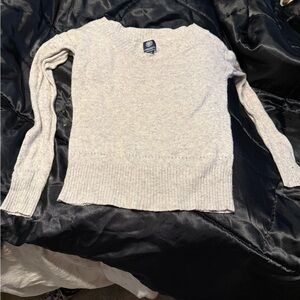 American Eagle Outfitters Cream Crew Neck Sweater